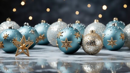 Festive Christmas Decoration On White Snow , Wallpaper Pictures, Background Hd