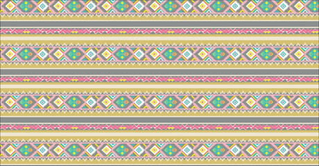 set of seamless patterns with lace, vector pattern Aztec like style pattern
