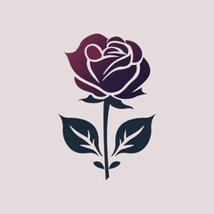 a minimalist floral vector, aesthetic, vintage vector no shading detail.