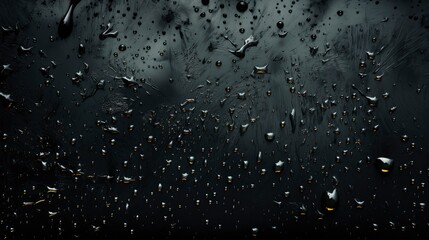 Black Wet Background Raindrops Overlaying On , Wallpaper Pictures, Background Hd