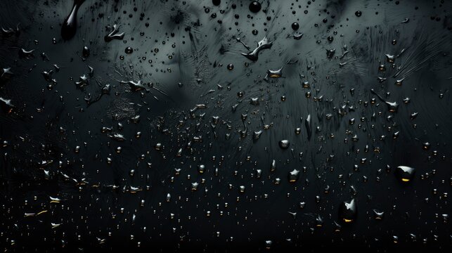 Black Wet Background Raindrops Overlaying On , Wallpaper Pictures, Background Hd