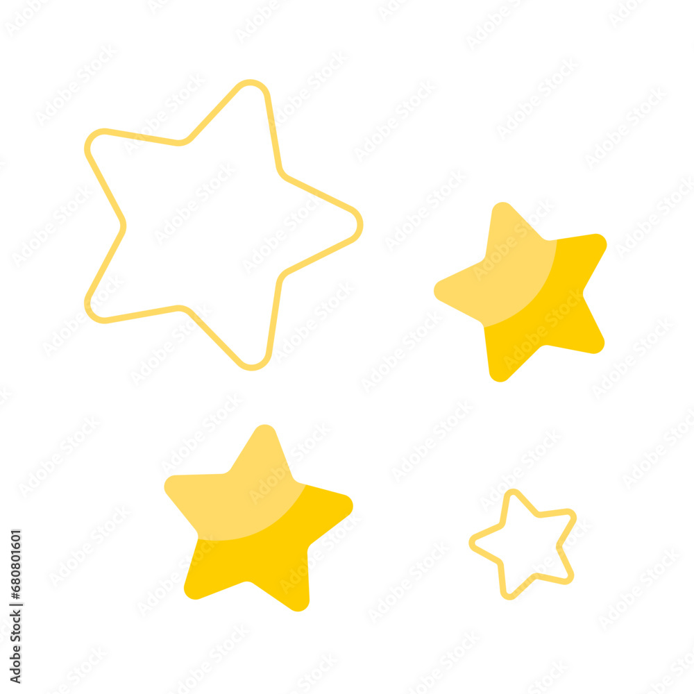 Wall mural vector star shape astronomy design element.