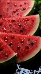 watermelon and water background , generative ai