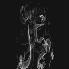 Obraz na płótnie Canvas Realistic smoke on black background