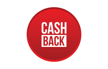 Cash back banner design. Cash back icon. Flat style vector illustration.