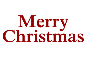 Fototapeta na wymiar Digital png illustration of merry christmas text on transparent background