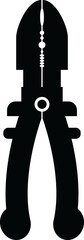 Obraz premium Digital png illustration of black tongs on transparent background