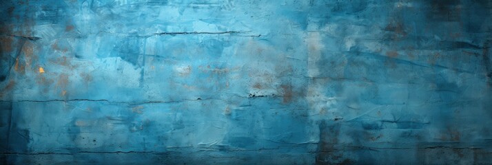 Fototapeta na wymiar Blue Decorative Plaster Texture Vignette Abstract, Banner Image For Website, Background abstract , Desktop Wallpaper