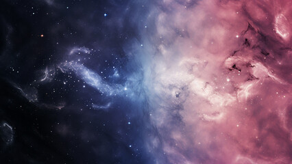 Obraz na płótnie Canvas Nebula Pink and Midnight Indigo Abstract Pattern Design