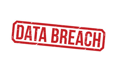 Data Breach rubber stamp vector illustration on white background. Data Breach rubber stamp