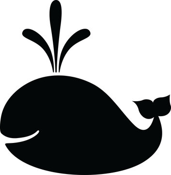 recommend clip art: silhouette whale