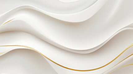white abstract background luxury with line gold 3d paper cut style