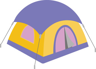 Dome tent illustration