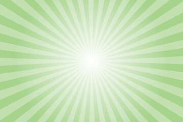 Obraz premium Green burst background. Retro vintage style pale green color ray burst design background. vector design