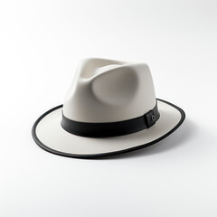 white hat isolated on white background