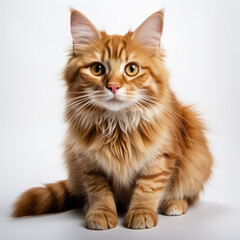 Obraz premium british cat isolated on white