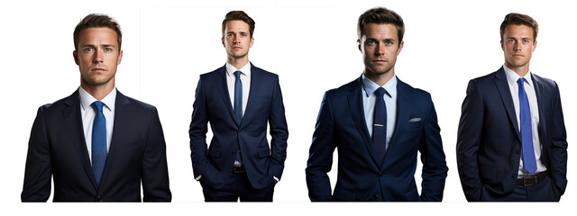 Men in formal business attire