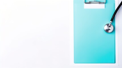 Professional healthcare clipboard, clipboard nurse, copy space for medical communication
