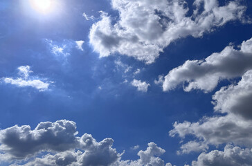 blue sky and clouds background