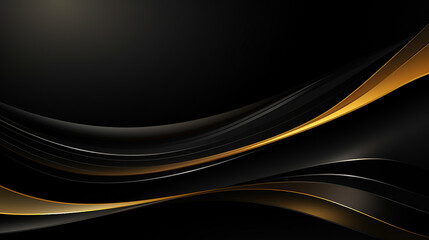 Fototapeta premium luxury abstract background with golden lines on dark background