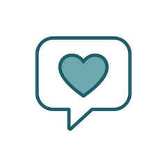 heart icon vector design template simple and clean