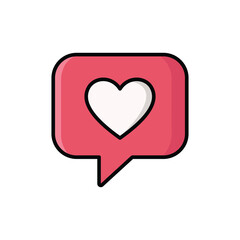 heart icon vector design template simple and clean