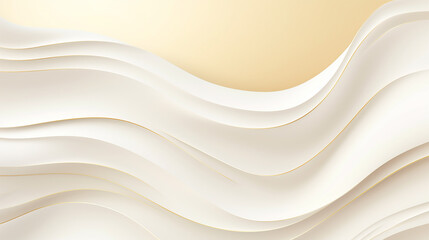 elegant cream shade background with wavy line golden element