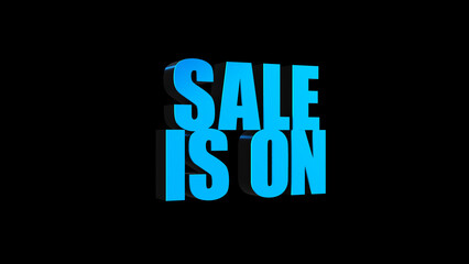 Cyber Monday Sale text animation With Alpha Matte