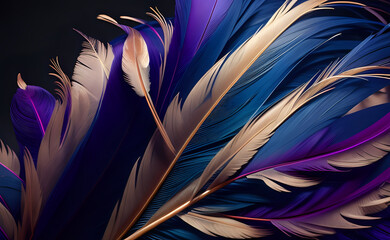 Feathers pattern abstract