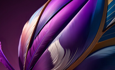 Feathers pattern abstract