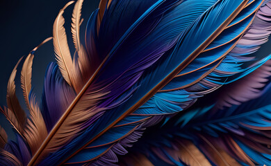 Feathers pattern abstract