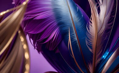 Feathers pattern abstract
