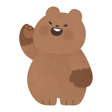 recommend clip art: cute baby groundhog watercolor cartoon illustration clipart Happy Groundhog Day on February 2