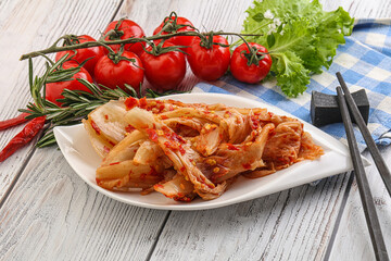 Korean food - spicy Kimchi cabbage