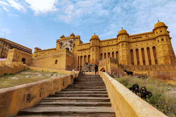 Amber Palace also known as Amer Fort or Amber Fort is located in Jaipur,Rajashtan,India.