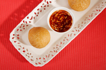 Homemade snack - potato croquettes or aloo bonda