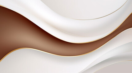 elegant simple white overlap brown shade background with line