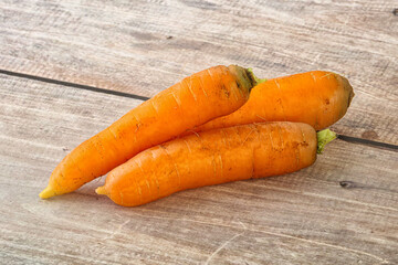 Yoiung natural organic carrot heap