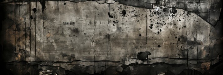 Old Grunge News Paper Background Black , Banner Image For Website, Background abstract , Desktop Wallpaper