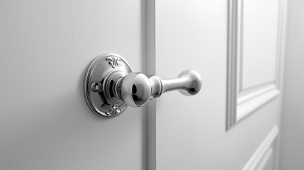 Door handle isolated on a white background