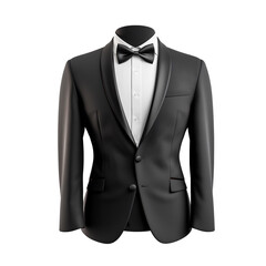 suit and tie on a transparent background PNG