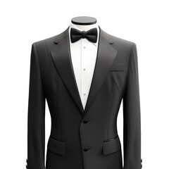 suit and tie on transparent background PNG