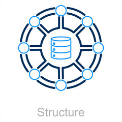 Predicitive analytics and analytics icon concept