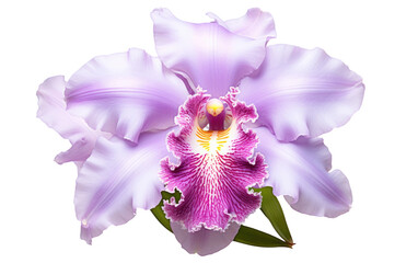 Marvelous Arrangement Colorful Cattleya Orchid Isolated on Transparent Background PNG. - obrazy, fototapety, plakaty