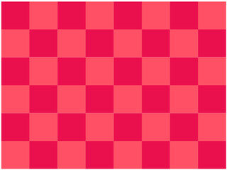 赤色のタイル柄背景。正月デザイン、チェック柄、和風デザイン。ベクターイラスト