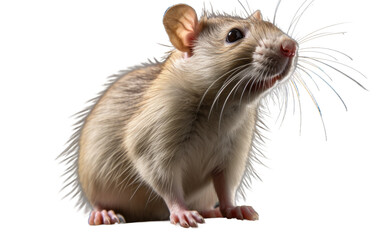 Dangerous Spiny Rat Proechimys Sp Isolated On Transparent Background PNG.