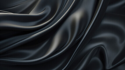 Fototapeta premium Black silk texture
