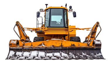 World Best Forklift Snow Plow Blade Isolated On Transparent Background PNG.