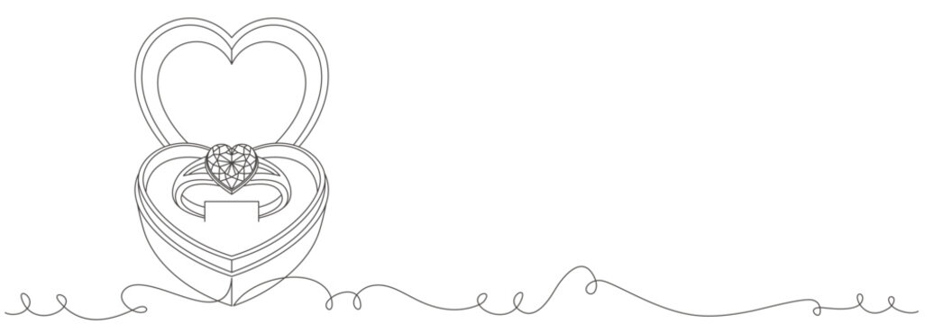  Design vector line art solitaire box and jewelry