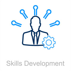 Skills Development and abilities icon concept